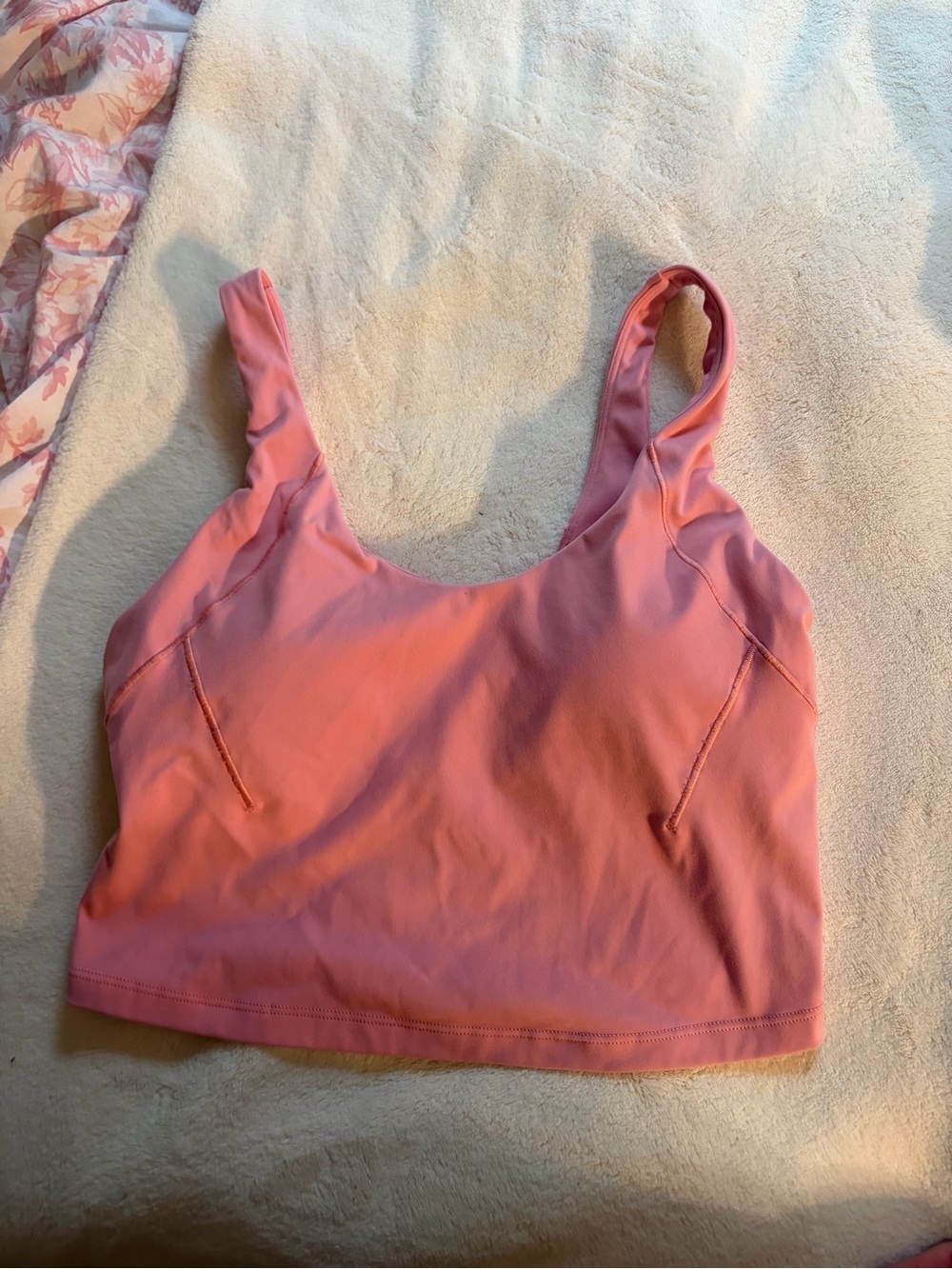 CALIA by Carrie Underwood Rose Pink Scoop Crop Tank